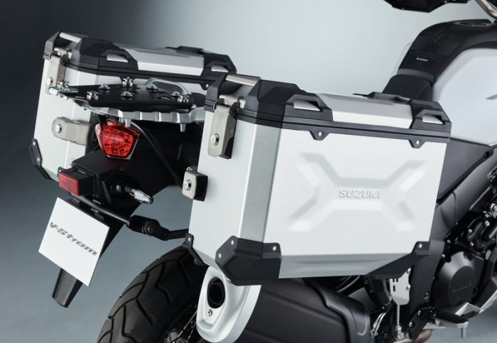 Suzuki Side Case Set Silver Aluminium - V-Strom 650, 650XT, 1000, 1000XT, 1050 & 1050XT